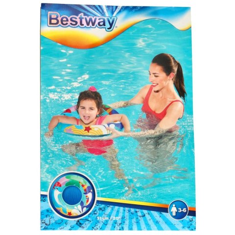 KÓŁKO DO PŁYWANIA DMUCHANE BESTWAY 36113 DELFIN 51CM