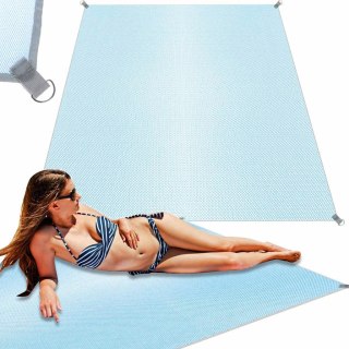 MATA PLAŻOWA KOC NA PLAŻĘ SAND FREE XXL 200X200CM