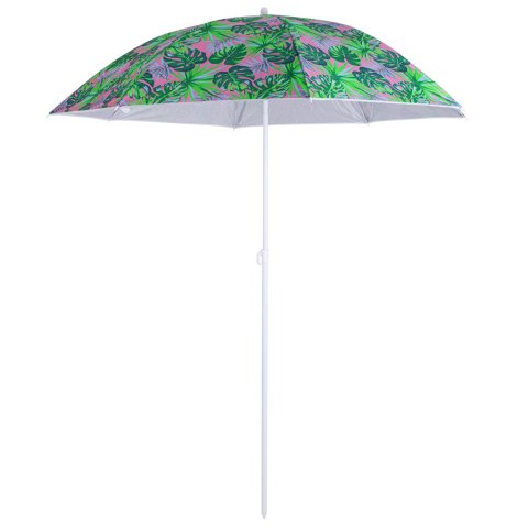 PARASOL OGRODOWY PLAŻOWY REGULOWANY 150CM ŁAMANY LIŚCIE