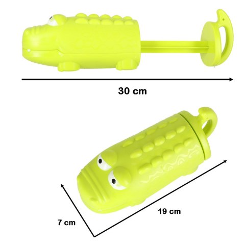 PISTOLET NA WODĘ STRZYKAWKA SIKAWKA BROŃ WODNA KROKODYLEK 19-30CM