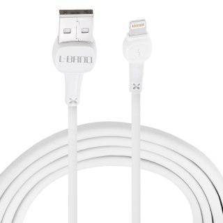 L-BRNO KABEL LIGHTING SZYBKIE ŁADOWANIE USB-A BIAŁY 2A 100 CM