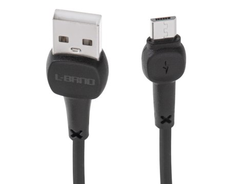 L-BRNO KABEL USB - MICRO USB ŁADOWARKA SZYBKIE ŁADOWANIE QUICK CHARGE CZARNY 2A 100 CM