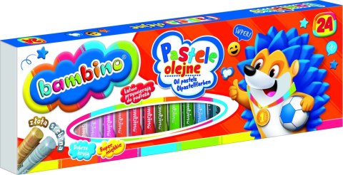 PASTELE OLEJNE KREDKI PASTELOWE BAMBINO 24 KOLORY